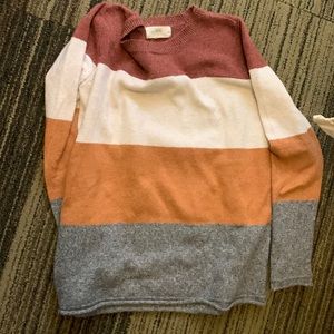 Block pattern sweater. New w/o tags